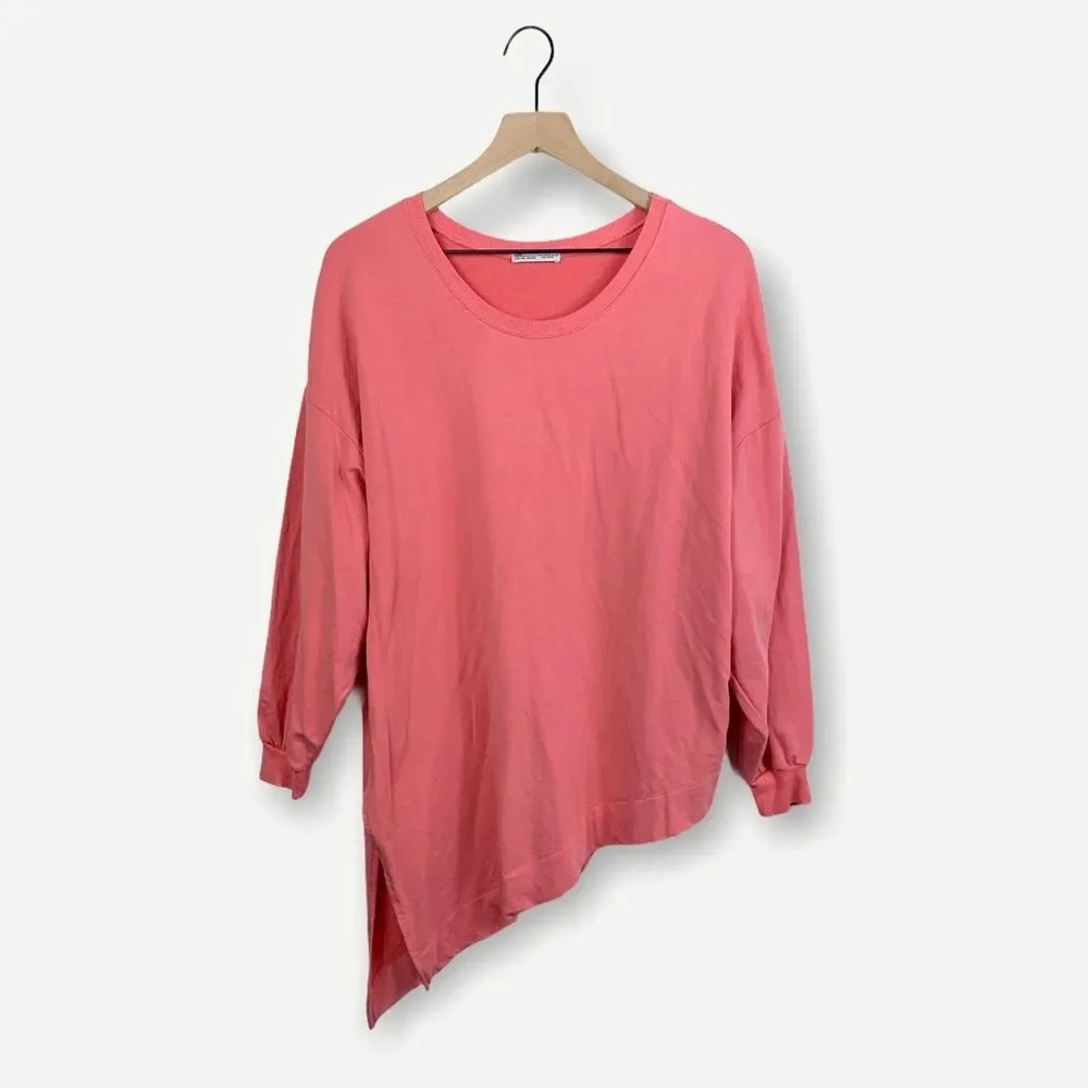 Zara Asymmetrical Crewneck Sweatshirt - Picture 1 of 6